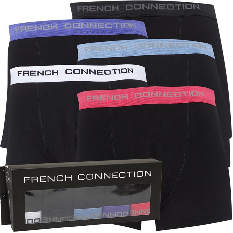 French Connection Mens Five Pack FC Boxers FC3 Black – Ling Locker